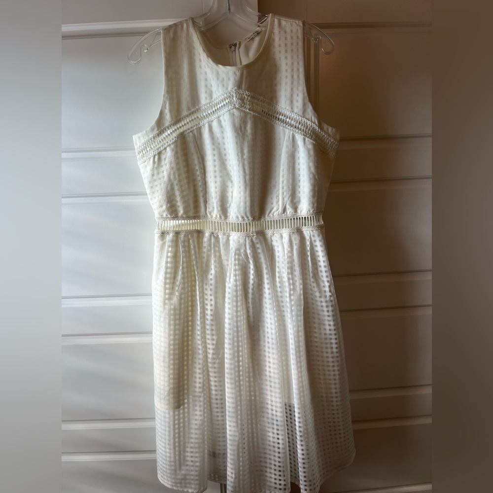 White midi dress